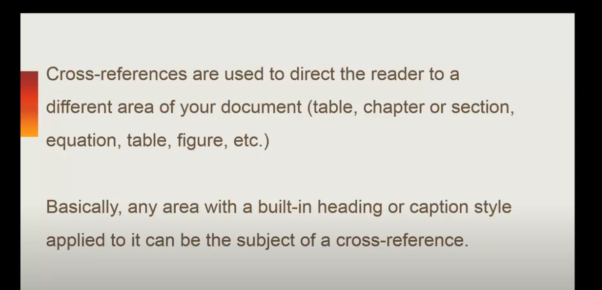 Cross-referencing Information